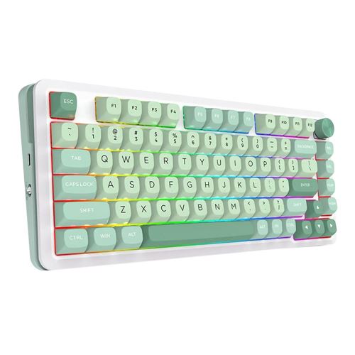 Redragon MCK681 Cyrus PRO RGB 75% Wireless Gaming Keyboard - Green
 Custom Gray Linear Swi — vista 5