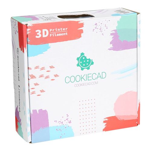Cookiecad 1.75mm PLA 3D Printer Filament Single Color 1.0 kg (2.2 lbs.) Spool - Pale Blue  — vista 5