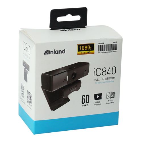 Inland iC840 1080P 60FPS Webcam with Built-in Microphone-Black — vista 5