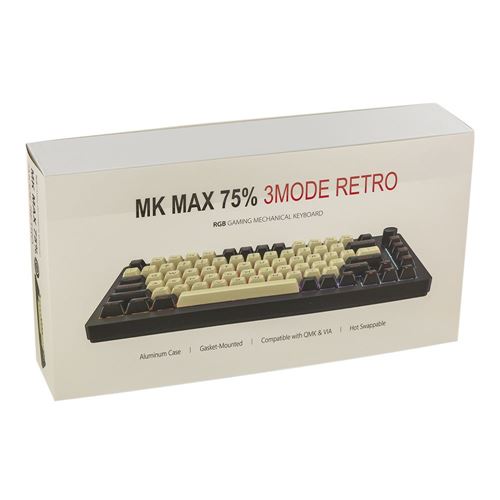 Inland MK MAX Retro 3Mode 75% Mechanical Keyboard - Black/White
 HUANO Populus Yellow Swit — vista 6