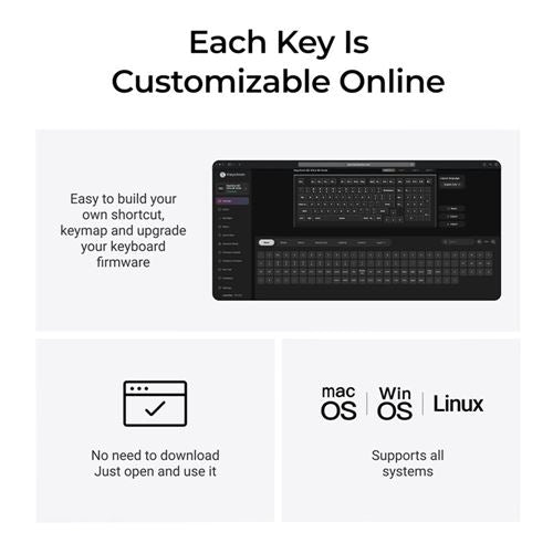 Keychron Q5 Ultra 8K Red Switch Wireless Custom Mechanical Keyboard - White — vista 6