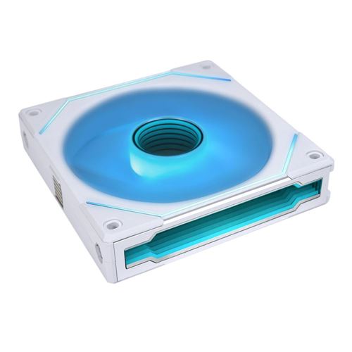 Lian Li UNI FAN SL-INF FLEX Reverse Blade 120mm Fluid Dynamic Case Fan - White (3 Pack) — vista 6