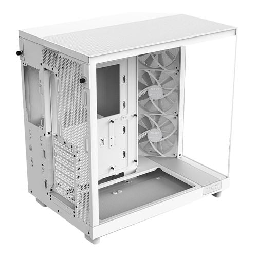 NZXT H6 Flow Tempered Glass ATX Mid-Tower Computer Case - White — vista 6