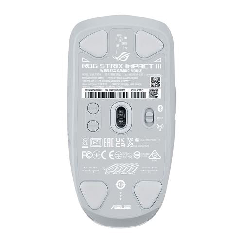 ASUS ROG Strix Impact III Wireless Gaming Mouse - Moonlight White — vista 6