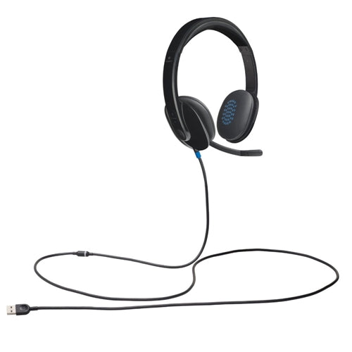 Logitech USB H540 Wired Headset - Black
 Adjustable Padded Headband;  Easy On-ear Sound Co — vista 6