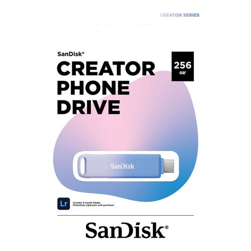Sandisk 256GB Creator Series Phone Drive USB Type-C / Lightning Thumb Drive - Blue — vista 6