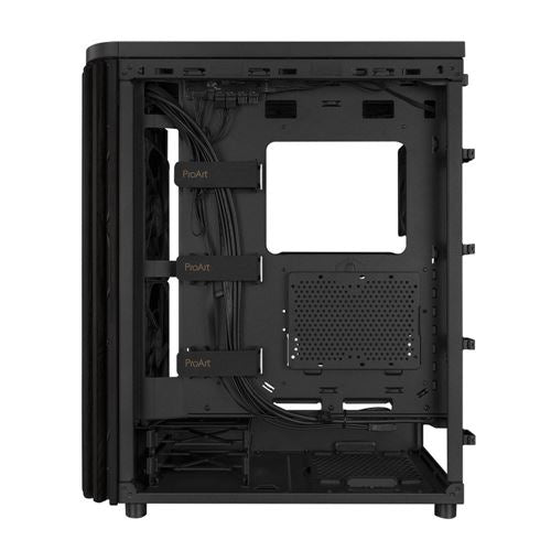 ASUS ProArt PA401 Wood Edition Tempered Glass ATX Mid-Tower Computer Case - Black — vista 6