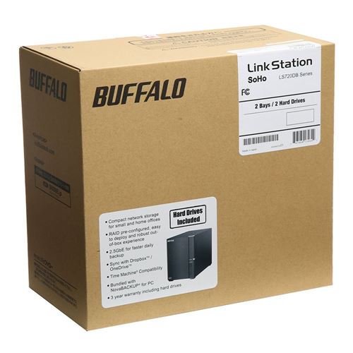 BUFFALO LinkStation SoHo 720 Professional Office Dual Bay NAS - 8TB (2x 4TB) HDD Included — vista 6
