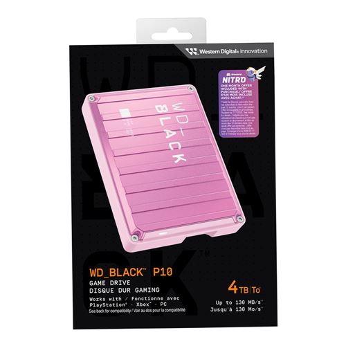 WD Black P10 4TB USB 3.2 (Gen 1 Type-A) Portable External Hard Drive - Pink — vista 6