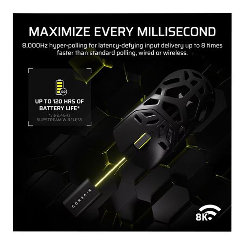 Corsair SABRE v2 PRO WIRELESS MAGNESIUM ALLOY Gaming Mouse - Black — vista 6