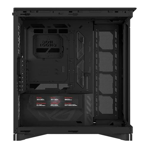 ASUS ROG Cronox Tempered Glass eATX Full Tower Computer Case - Black — vista 6