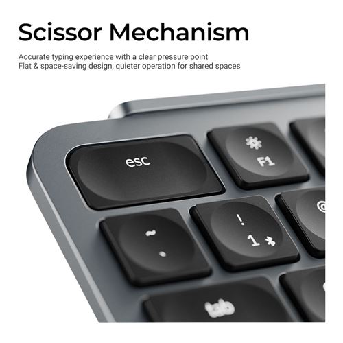 Keychron B1 Pro Wireless Scissor Keyboard - Space Gray — vista 6