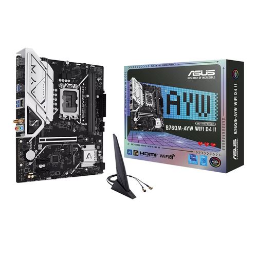 ASUS B760M-AYW WIFI D4 II Intel LGA 1700 microATX Motherboard — vista 6