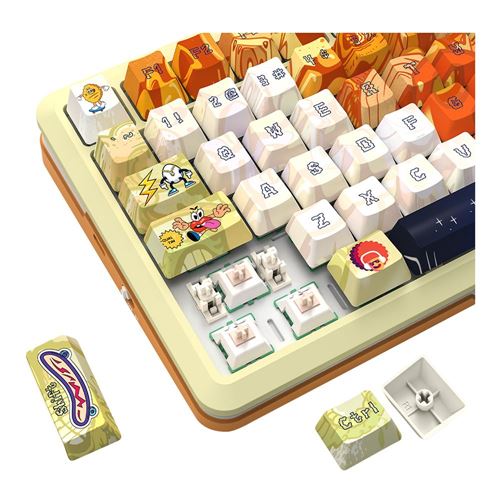Redragon FLEKACT K708GF-RGB-PRO 3 Modes Mechanical Keyboard - Beige — vista 6