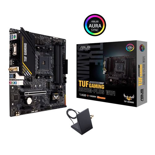 ASUS A520M-PLUS TUF GAMING WIFI AMD AM4 microATX Motherboard — vista 6