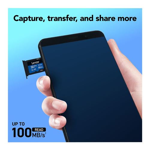 Lexar 32GB BLUE Series 633x microSDHC/microSDXC UHS-I Class 10 U3 V30 Flash Memory Card wi — vista 6