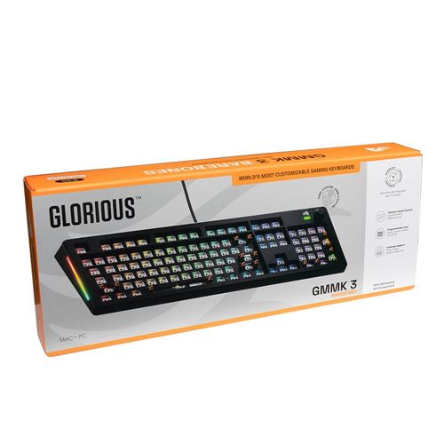 Glorious GMMK 3 100% Barebones RGB Wired Gaming Keyboard - Black — vista 6