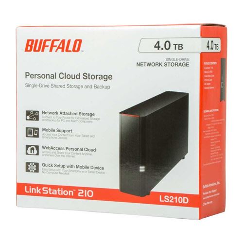 BUFFALO LinkStation 210 Personal Single Bay Cloud Network Storage NAS - 4TB (1x 4TB) HDD I — vista 6