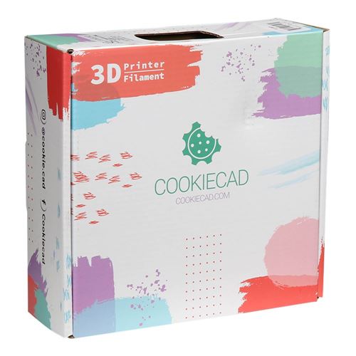 Cookiecad 1.75mm PLA Glitter 3D Printer Filament 1.0 kg (2.2 lbs.) Spool - Rainbow
 Dimens — vista 6
