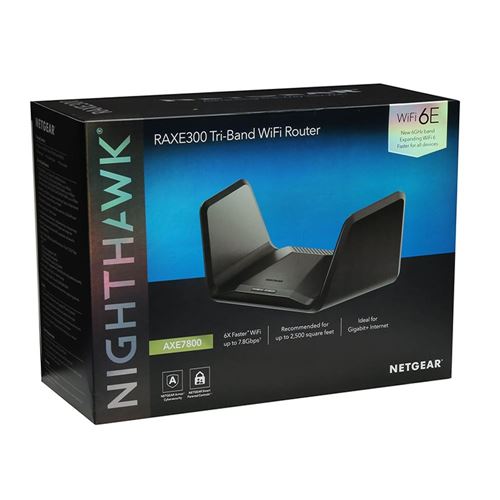 NETGEAR Nighthawk RAXE300 - AXE7800  WiFi 6E Tri-Band Gigabit Wireless Gaming Router — vista 6