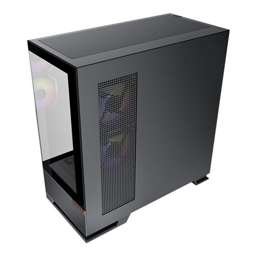 Okinos Aqua 6 infinity Tempered Glass ATX Mid-Tower Computer Case - Black — vista 6