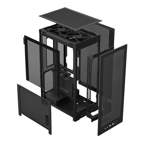NZXT H2 Flow Mini-ITX Mini Tower Computer Case - Black — vista 6