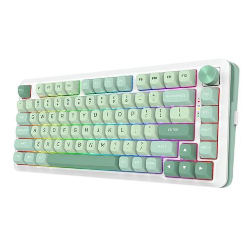 Redragon MCK681 Cyrus PRO RGB 75% Wireless Gaming Keyboard - Green
 Custom Gray Linear Swi — vista 6