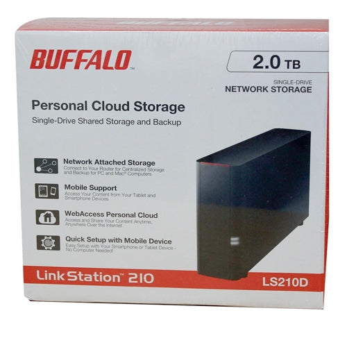 BUFFALO LinkStation 210 Personal Single Bay Cloud Network Storage NAS - 2TB (1x 2TB) HDD I — vista 6