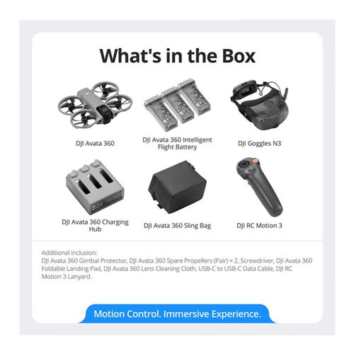 DJI Avata 360 Motion with Goggles N3 Fly More Combo — vista 6