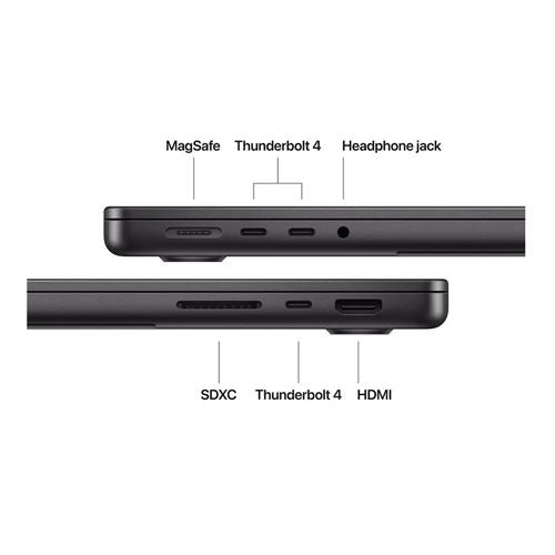 Laptop Apple MacBook Pro 14" - M5 - 24GB RAM - 1TB SSD - (Late 2025) - Space Black - MDE34LL/A — vista 6