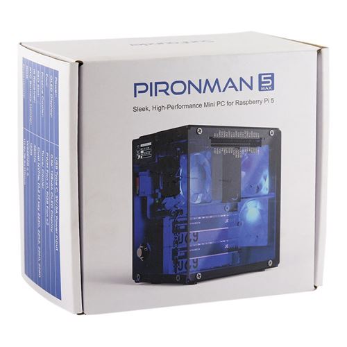 SunFounder Pironman 5-MAX Dual NVMe M.2 SSD PCIe PC Case for Raspberry Pi 5 — vista 6