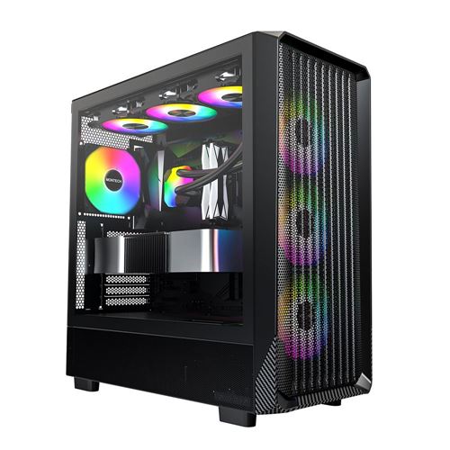 Montech X5 Tempered Glass ATX Mid-Tower Computer Case - Black — vista 7