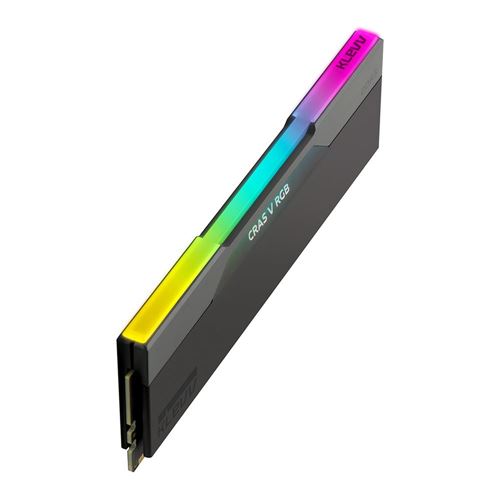 KLEVV CRAS V RGB 32GB (2 x 16GB) DDR5-6000 PC5-48000 CL30 Dual Channel Desktop Memory Kit 5AGU880-60A300G - Obsidian Black —  (7)