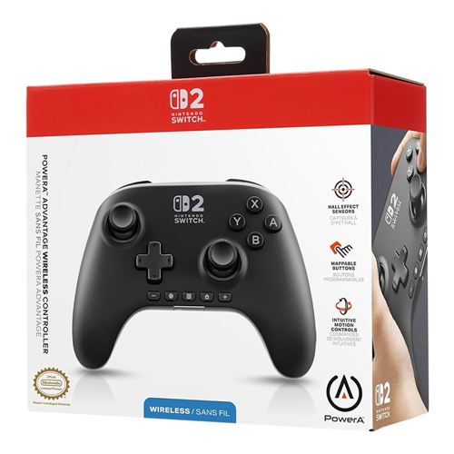 Power A Advantage Wireless Controller for Nintendo Switch 2 - Black — vista 7