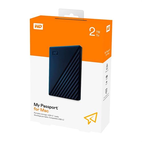 WD 2TB My Passport for Mac USB 3.2 Gen 2 (Type-A) External Hard Drive - Blue — vista 7