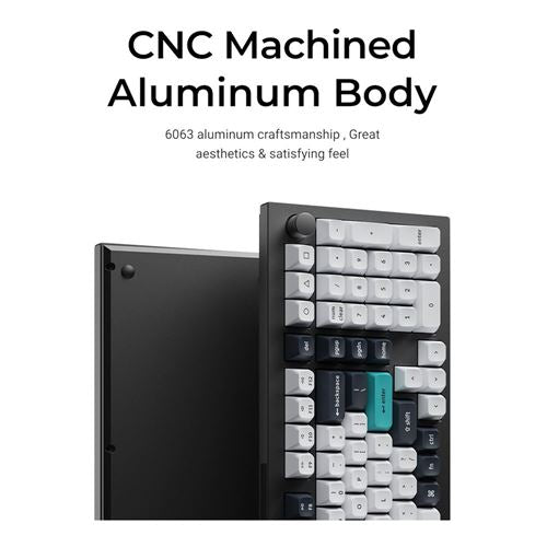 Keychron Q5 Max Swappable RGB Backlight Gateron Jupiter Brown Switche Knob Version - Black — vista 7