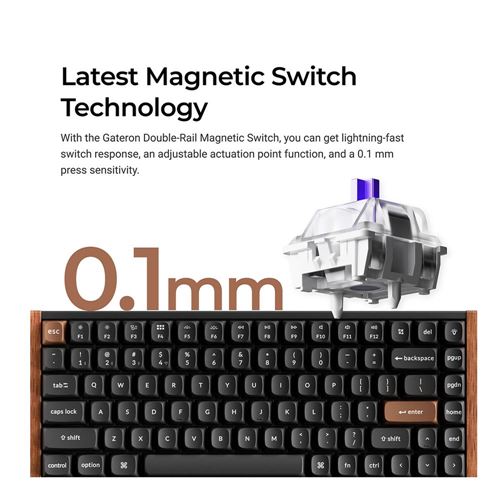 Keychron K2 HE Swappable RGB Magnetic Keyboard - Black (Special Edition) — vista 7