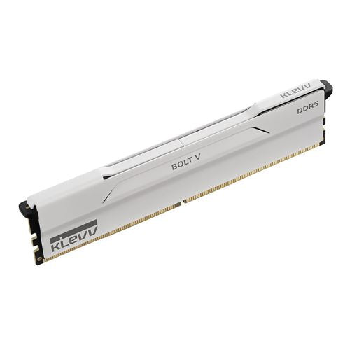 KLEVV BOLT V 32GB (2 x 16GB) DDR5-6000 PC5-48000 CL30 Dual Channel Desktop Memory Kit 5AGUA80-60A300I - Pure White — detalle  (7)