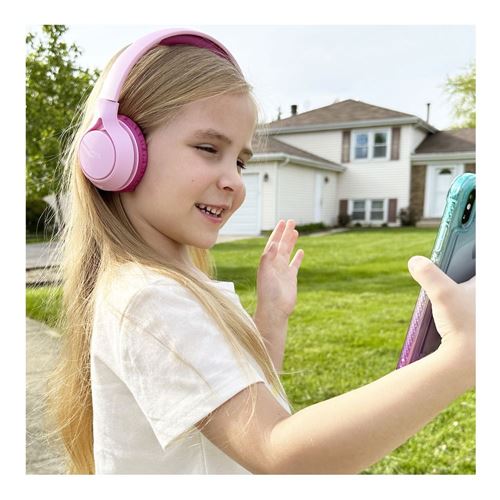 MEE Audio KidJamz KJ45BT Children Bluetooth Wireless Headphones - Pink/Magenta — vista 7