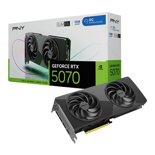 PNY NVIDIA GeForce RTX 5070 SLIM OC Dual-Fan Graphics Card — vista 7
