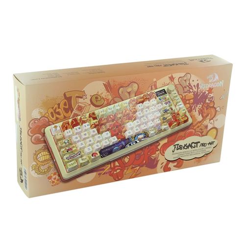 Redragon FLEKACT K708GF-RGB-PRO 3 Modes Mechanical Keyboard - Beige — vista 7