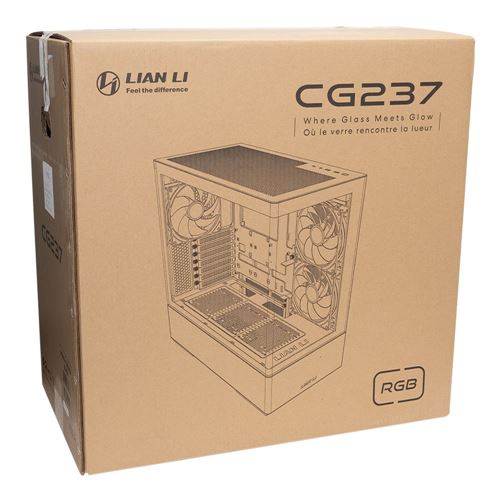 Lian Li CG237 Tempered Glass ATX Mid-Tower Computer Case - Black — vista 7