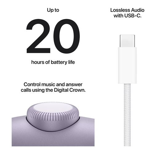 Audífono Apple AirPods Max 2 Active Noise Cancelling Wireless Bluetooth Headphones - Púrpura - MHWP4 — vista 7