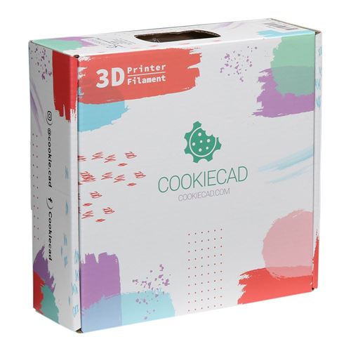 Cookiecad 1.75mm PLA Glitter 3D Printer Filament 1.0 kg (2.2 lbs.) Spool - Rainbow
 Dimens — vista 7
