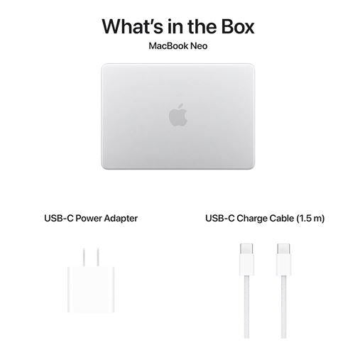 Laptop Apple MacBook Neo 13 MHFA4LL/A Pantalla 13" - A18 - 8GB Memoria - 256GB SSD - 5-Core GPU - Si — vista 8