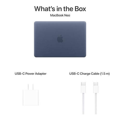 Laptop Apple MacBook Neo 13 MHFF4LL/A Pantalla 13" - A18 Pro - 8GB Memoria - 256GB SSD - 5-Core GPU  — vista 8