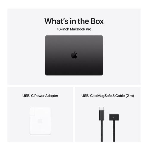 Laptop Apple MacBook Pro 16" - M4 Pro - 48GB RAM - 1TB SSD - (Late 2024) - Space Black - Z1FT000CE — vista 8