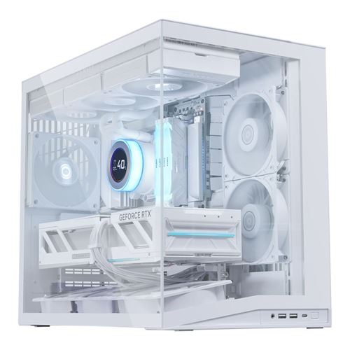 Lian Li O11 DYNAMIC MINI V2 Flow Tempered Glass ATX Mid-Tower Computer Case - White — vista 8