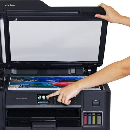 Impresora de inyección de tinta multifunción Brother MFC-T4500DW Inalámbrico - Color - Copiadora/Fax/Impresora - imagen 4