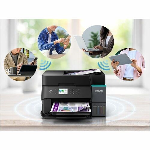 Impresora de inyección de tinta multifunción Epson L6370 Con cable e inalámbrico EcoTank - Color - Copiadora/I - imagen 10